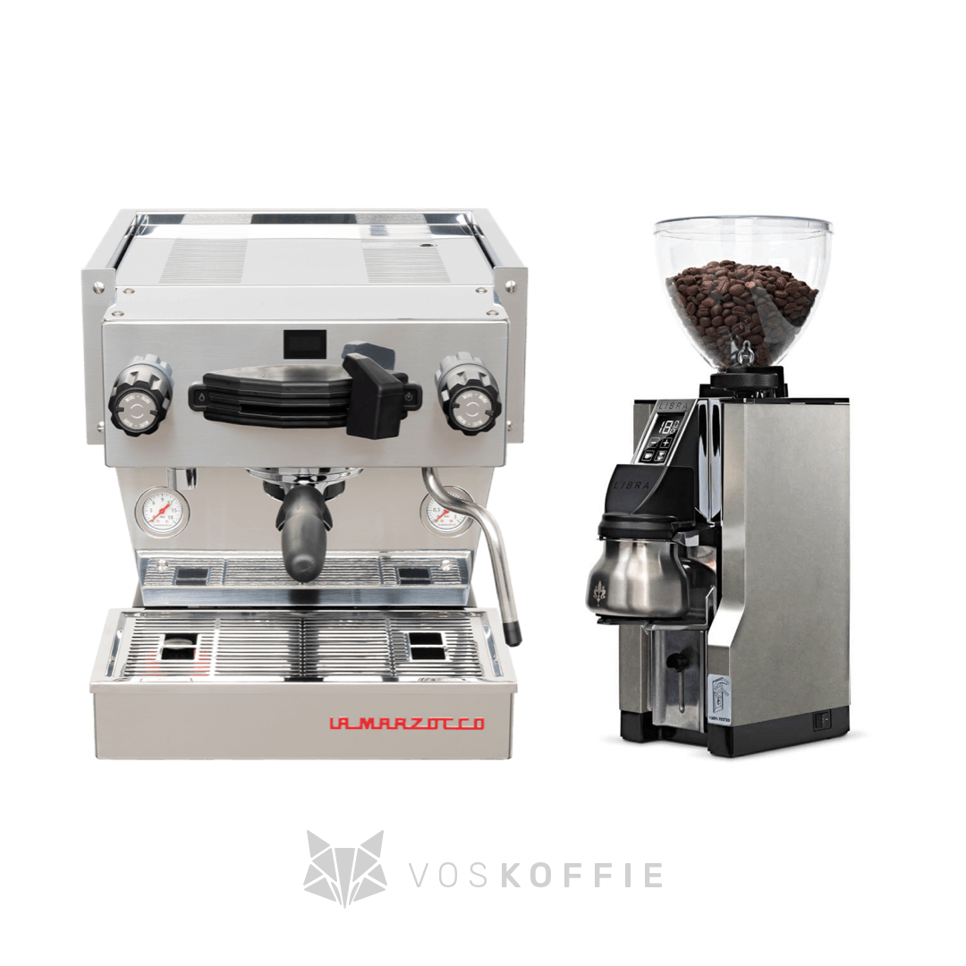 Pakket deal - La Marzocco Linea mini R RVS + Eureka libra RVS