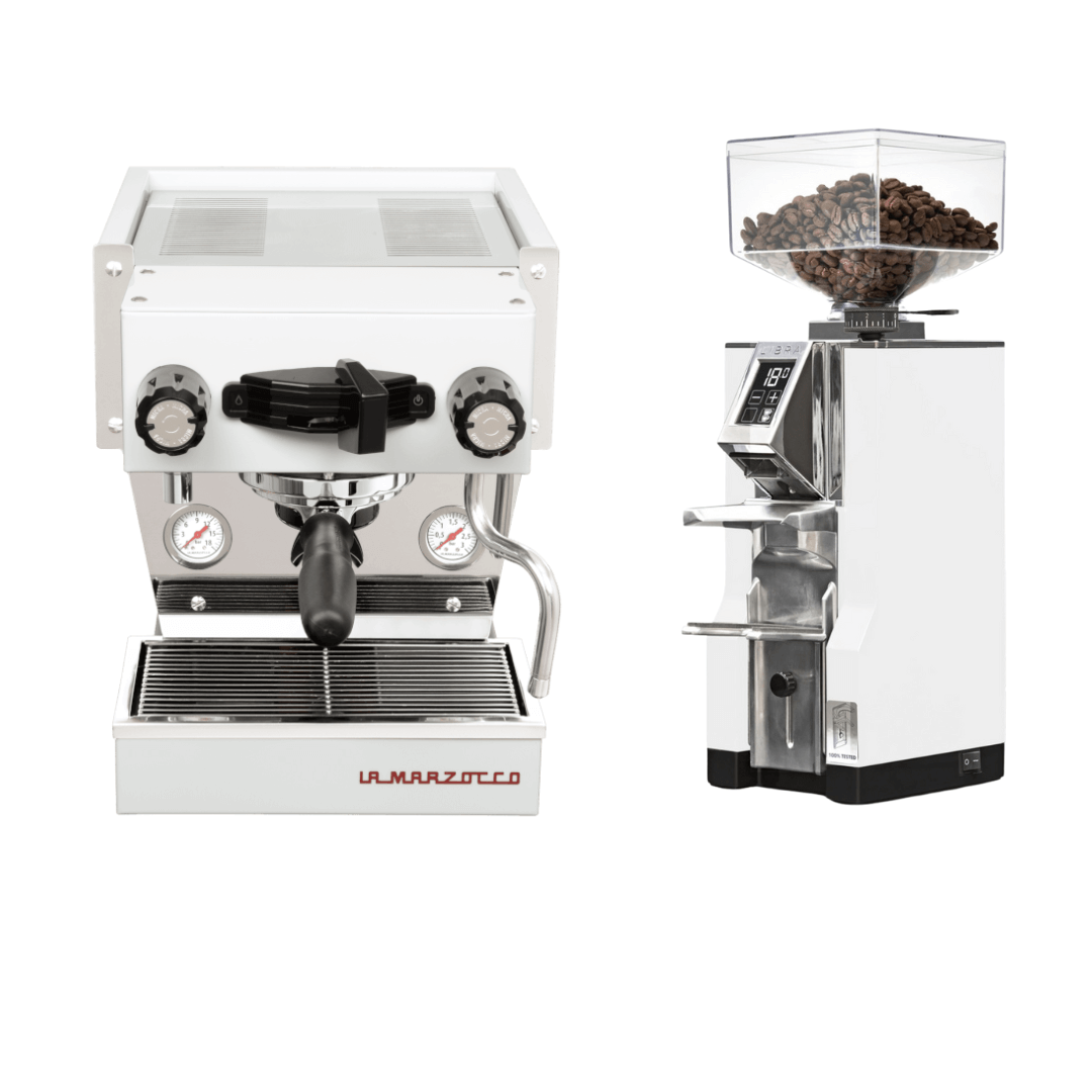 Pakket deal- La marzocco Linea micra wit + Eureka libra wit