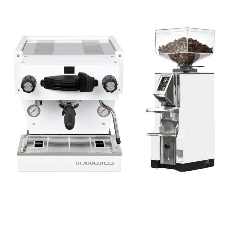 Pakket deal - La Marzocco Linea mini R wit - 2024 + Eureka libra wit