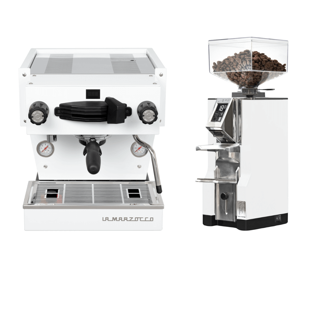 Pakket deal - La Marzocco Linea mini R wit - 2024 + Eureka libra wit