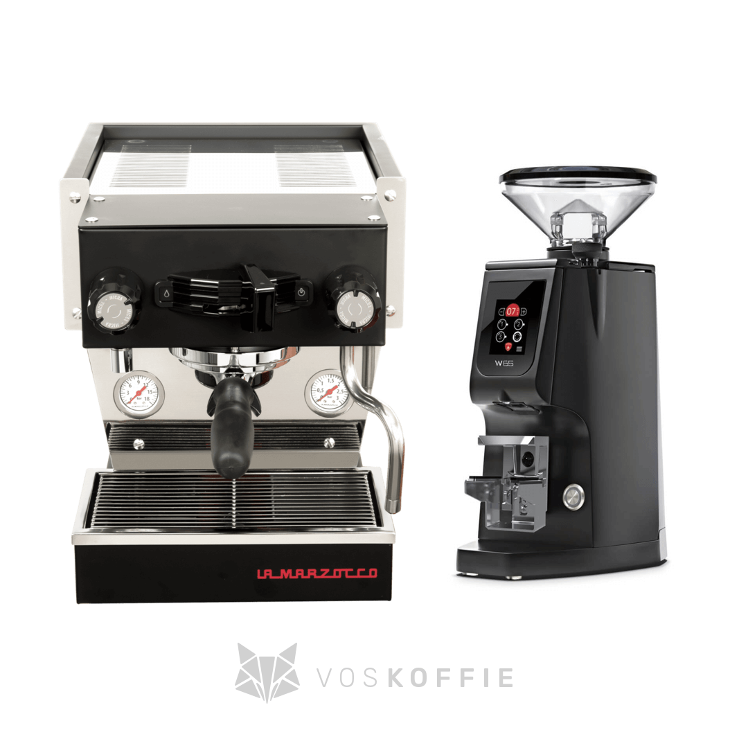 Pakketdeal - La marzocco Linea micra Zwart + Eureka Atom W65 zwart
