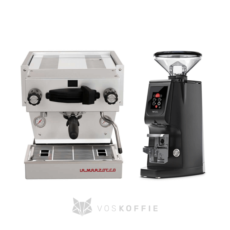 Pakketdeal - La Marzocco Linea mini R Grijs + Eureka Atom W65 zwart