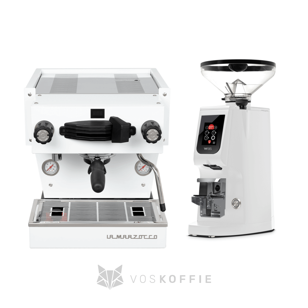 Pakketdeal - La Marzocco Linea mini R Wit + Eureka Atom W65 Wit